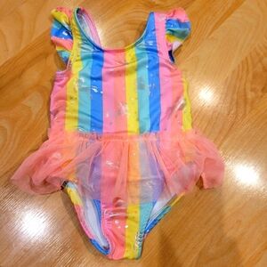 Unicorn Tutu One Piece Swimming Suit Size 24 Months